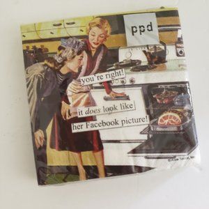 Lot of silly cocktail napkins and sticky notes-NIP